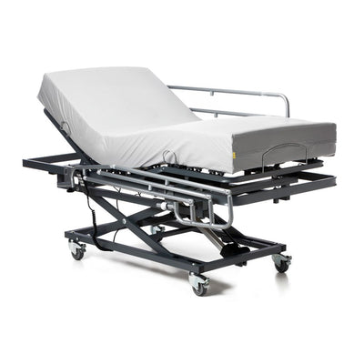Łóżko szpitalne z samochodem podnoszącym