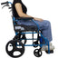 Aluminiowe składane wózki inwalidzkie i niebieskie hamulce uchwytu